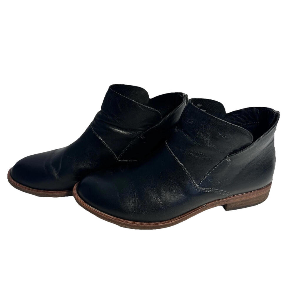 Kork Ease Ryder Black Leather Ankle Boot Bootie 7.5 - Picture 4 of 9